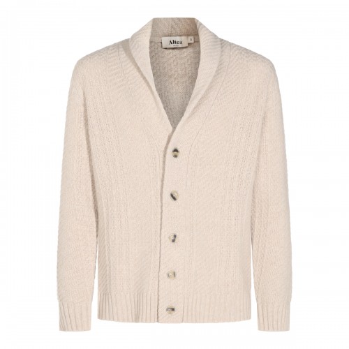 BEIGE VIRGIN WOOL AND...