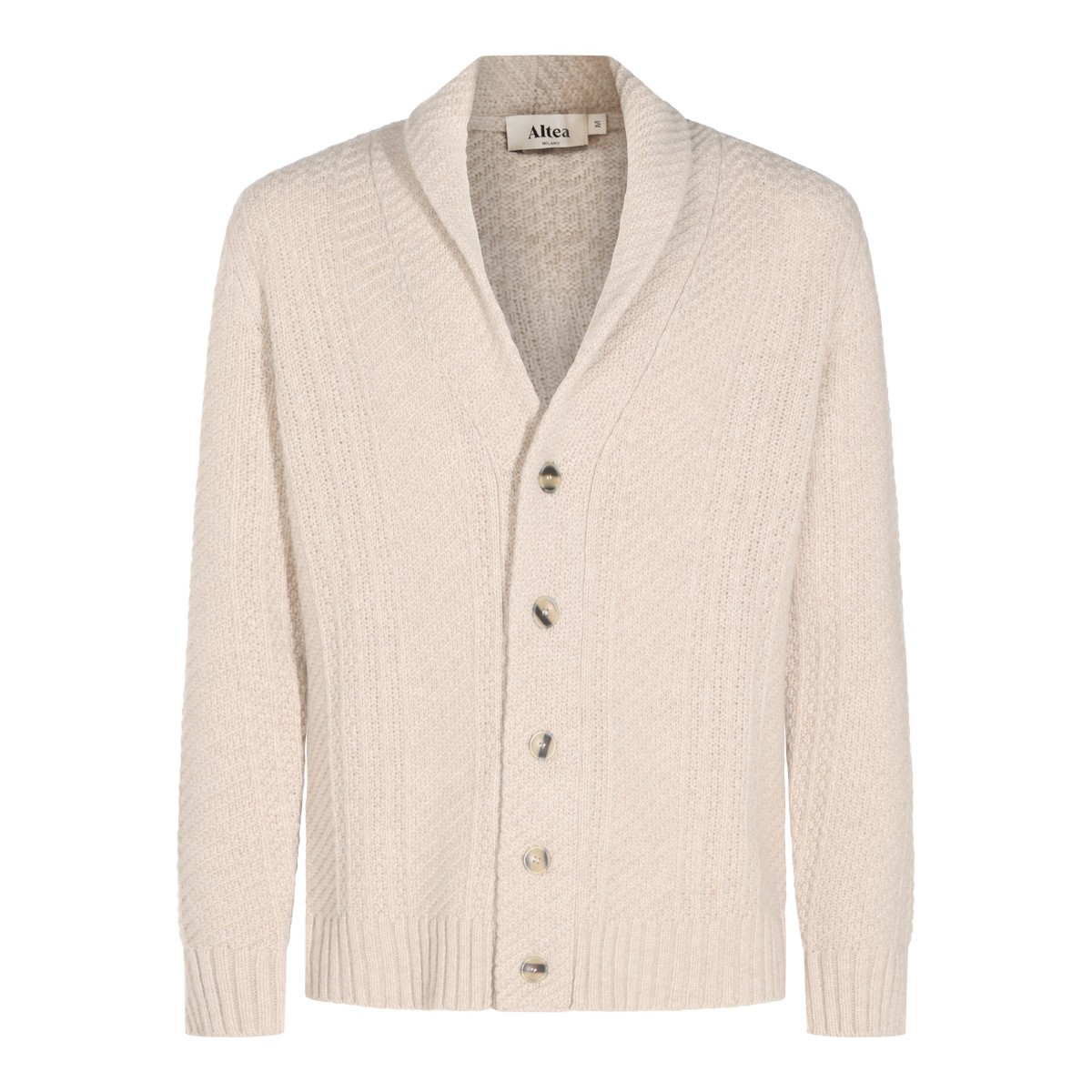 BEIGE VIRGIN WOOL AND CASHMERE BLEND...