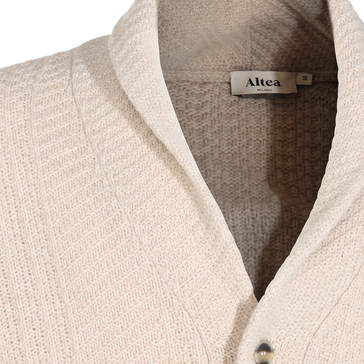 BEIGE VIRGIN WOOL AND CASHMERE BLEND...