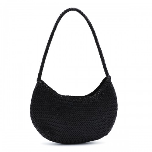DARK BROWN LEATHER NOVA LUNA SHOULDER BAG