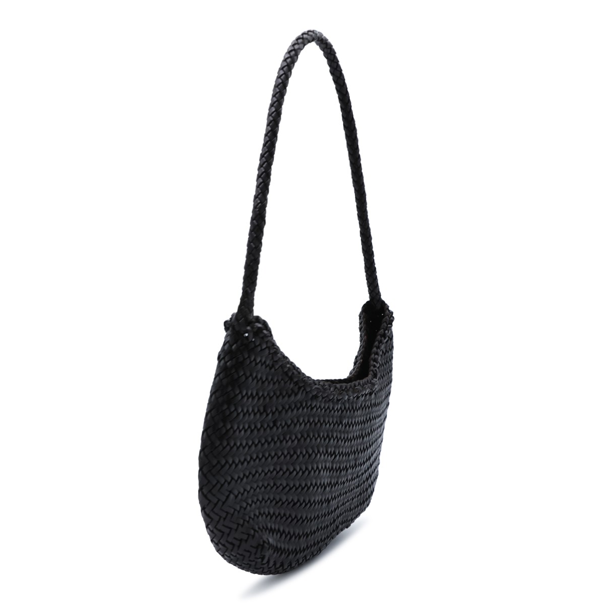 DARK BROWN LEATHER NOVA LUNA SHOULDER...