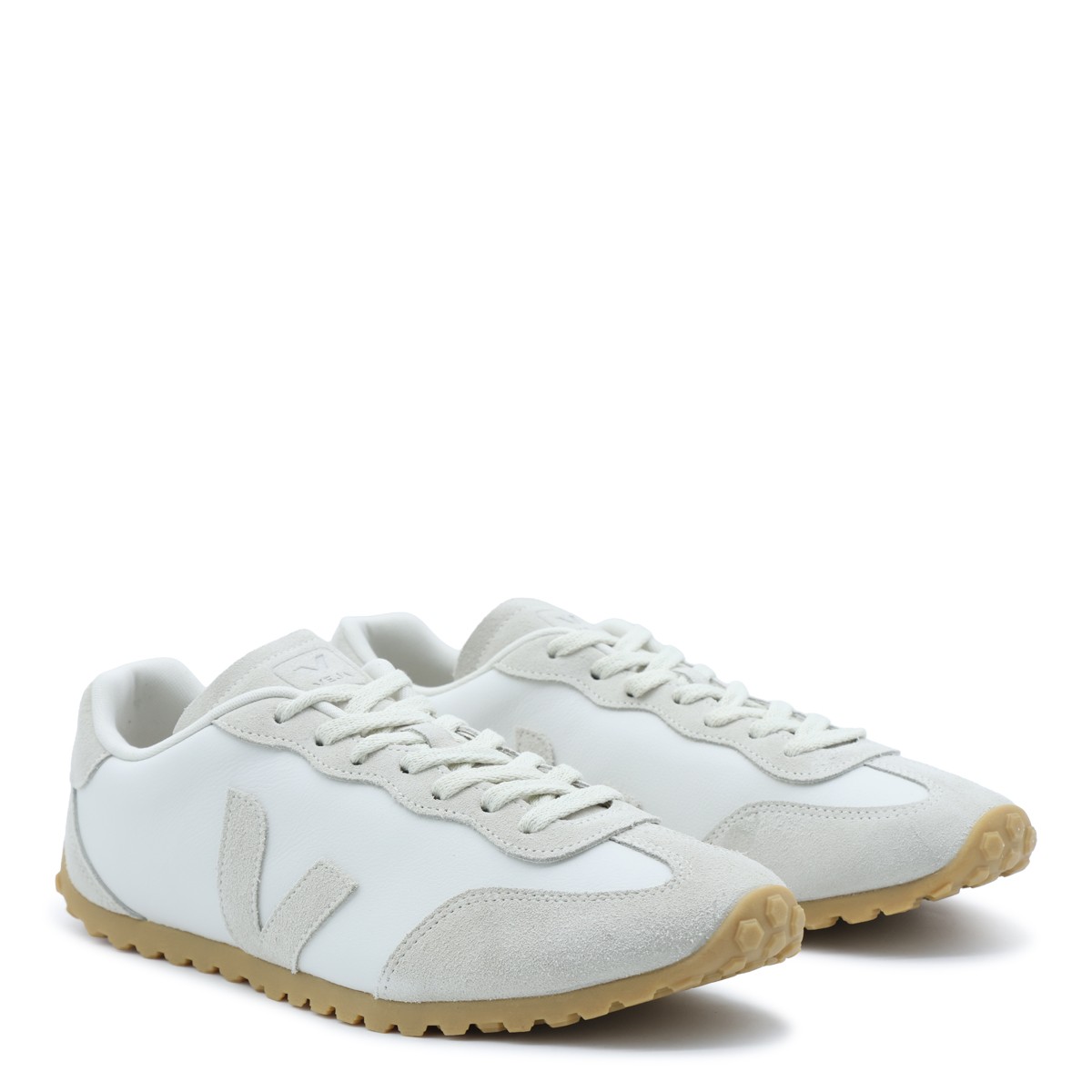 WHITE AND NATURAL GT SNEAKERS
