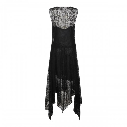 BLACK LACE LONG DRESS