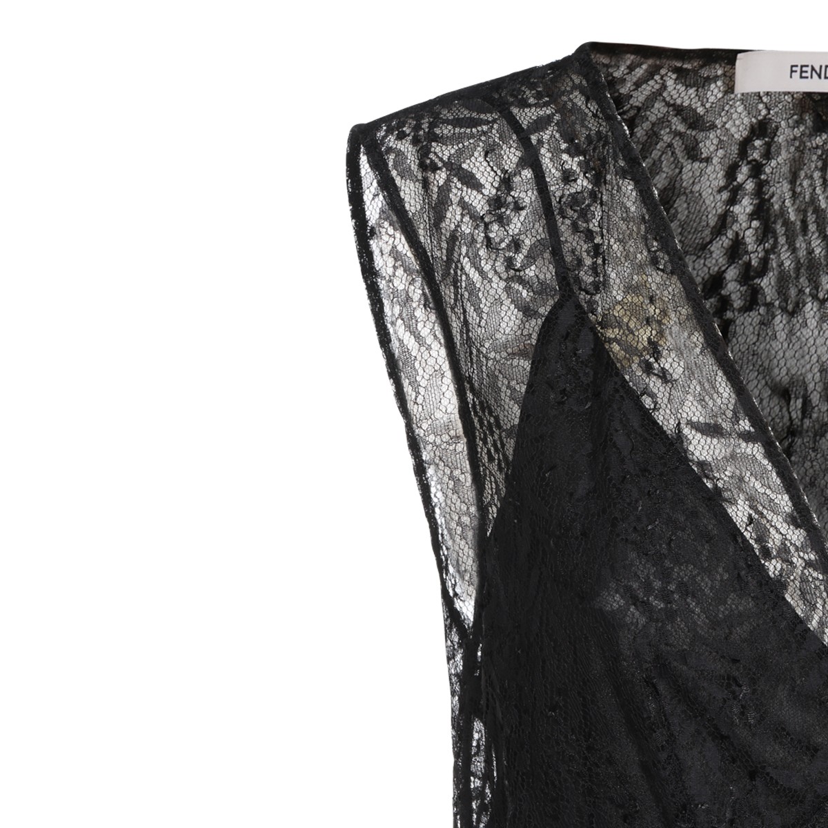 BLACK LACE LONG DRESS