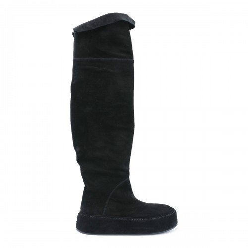 BLACK LEATHER CUISSARDS