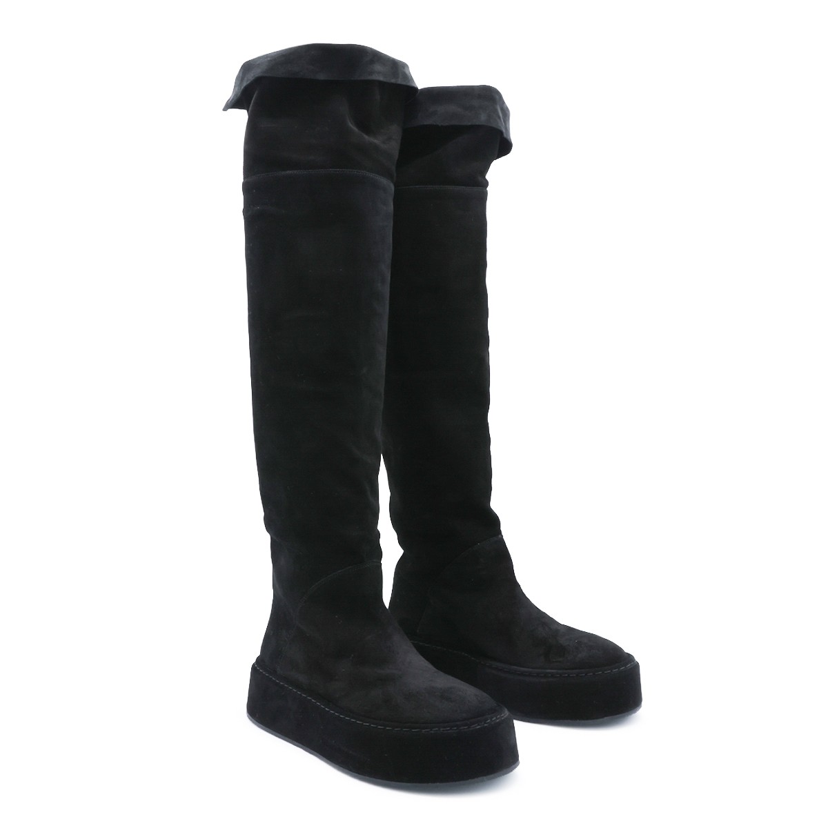 BLACK LEATHER CUISSARDS