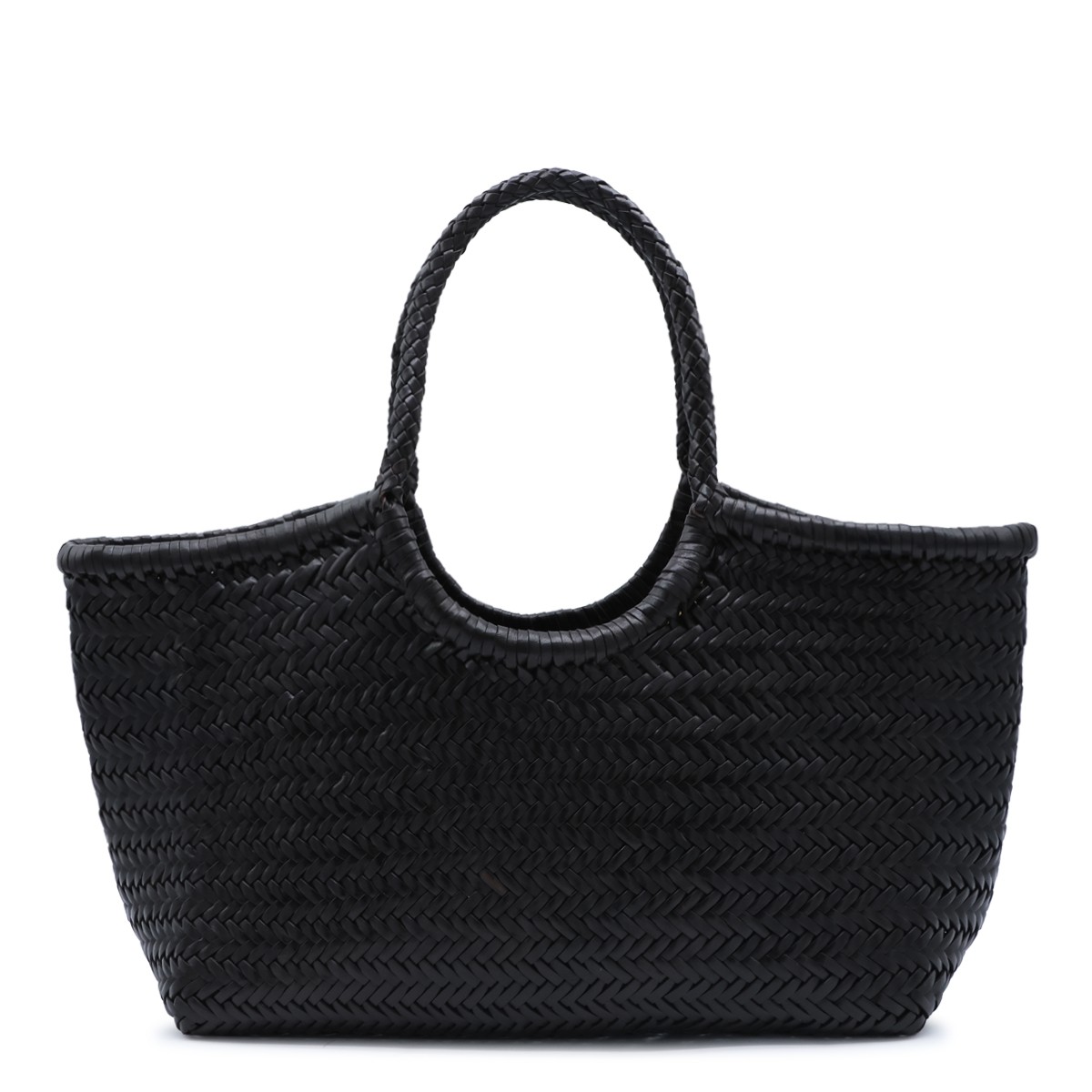 DARK BROWN LEATHER NANTUCKET BIG TOTE