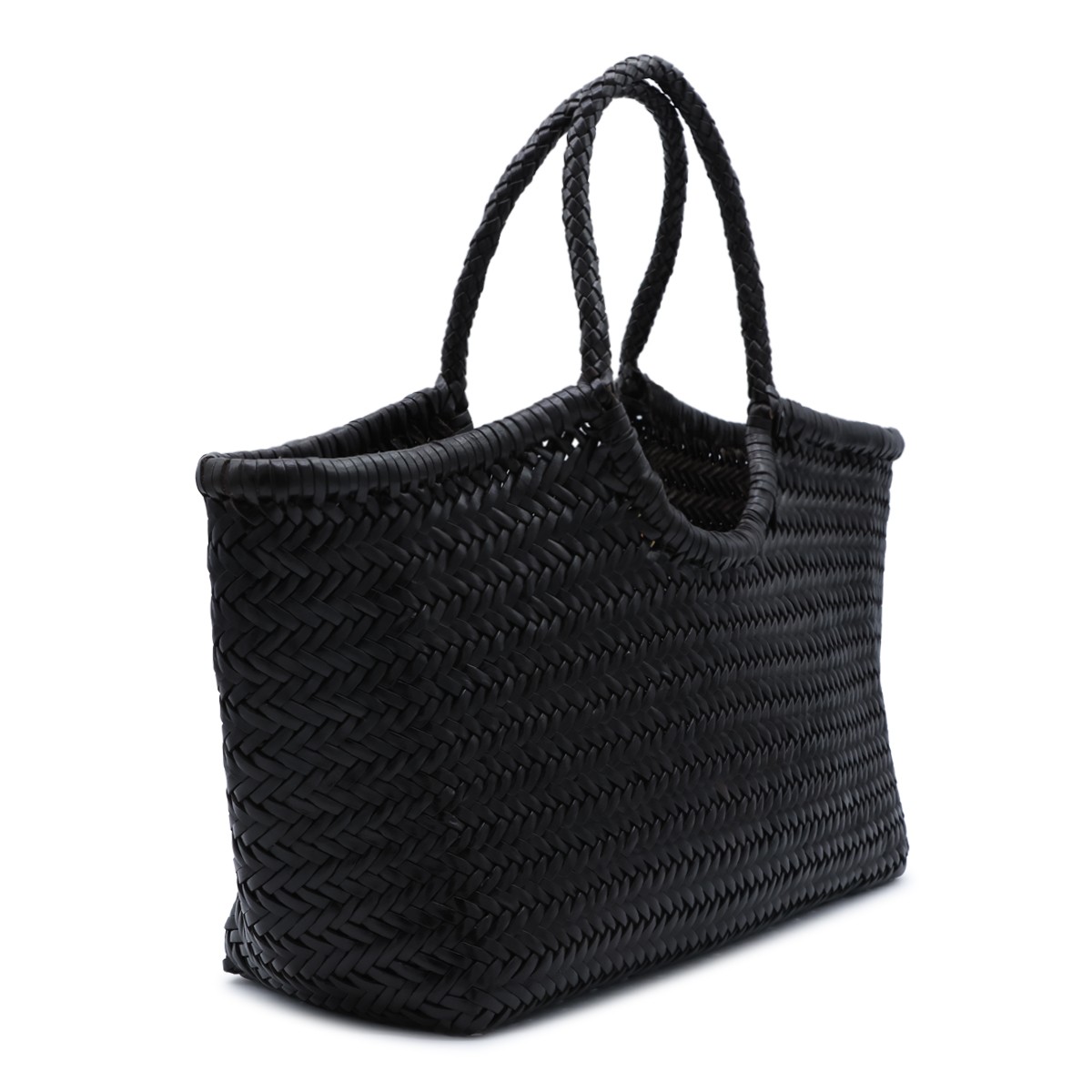 DARK BROWN LEATHER NANTUCKET BIG TOTE