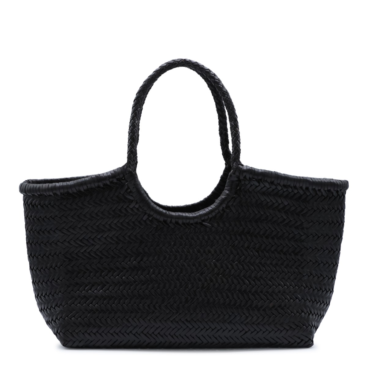 DARK BROWN LEATHER NANTUCKET BIG TOTE