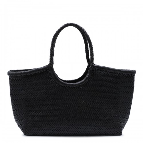 DARK BROWN LEATHER NANTUCKET BIG TOTE