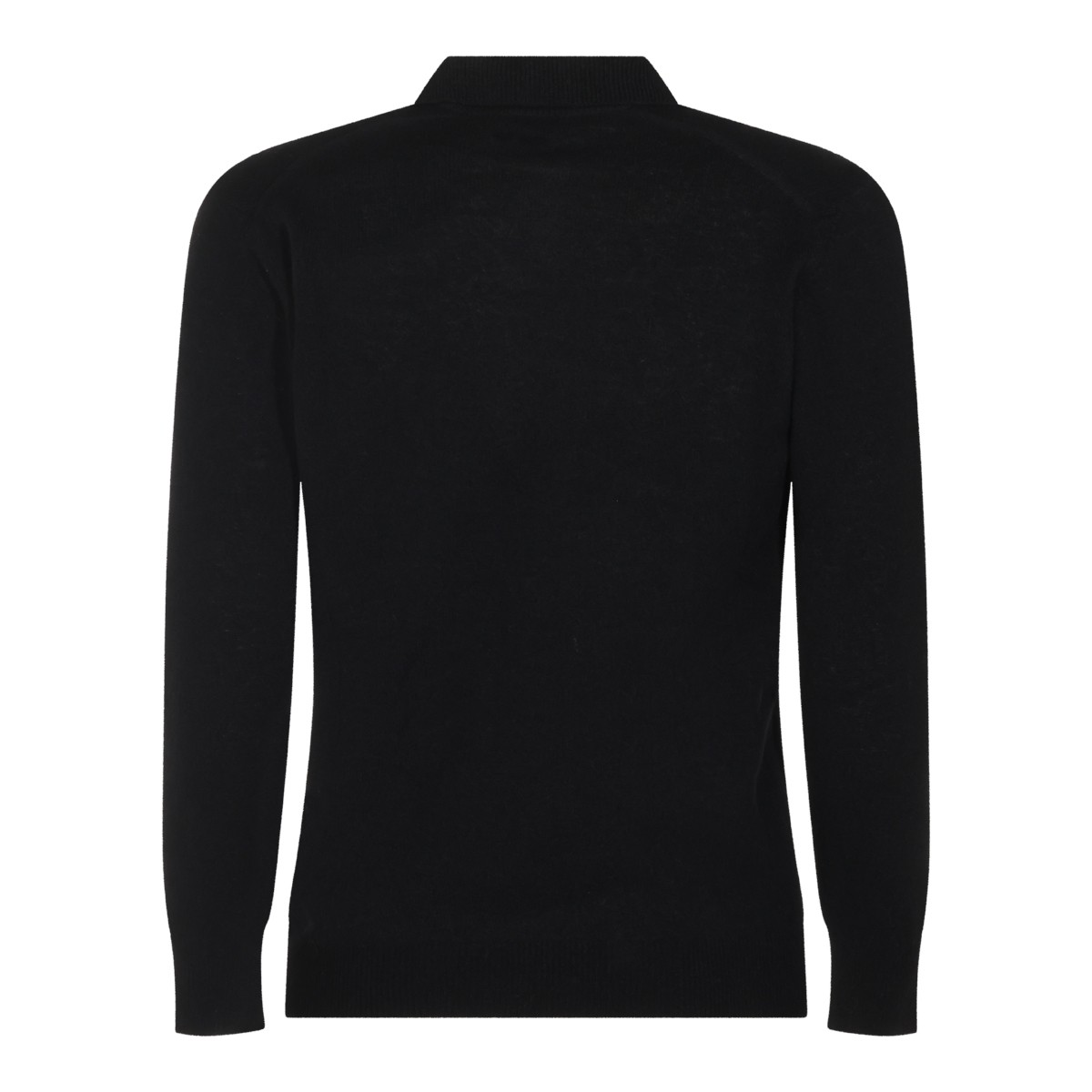 BLACK WOOL KNITWEAR