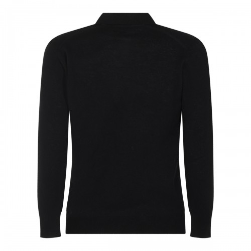 BLACK WOOL KNITWEAR