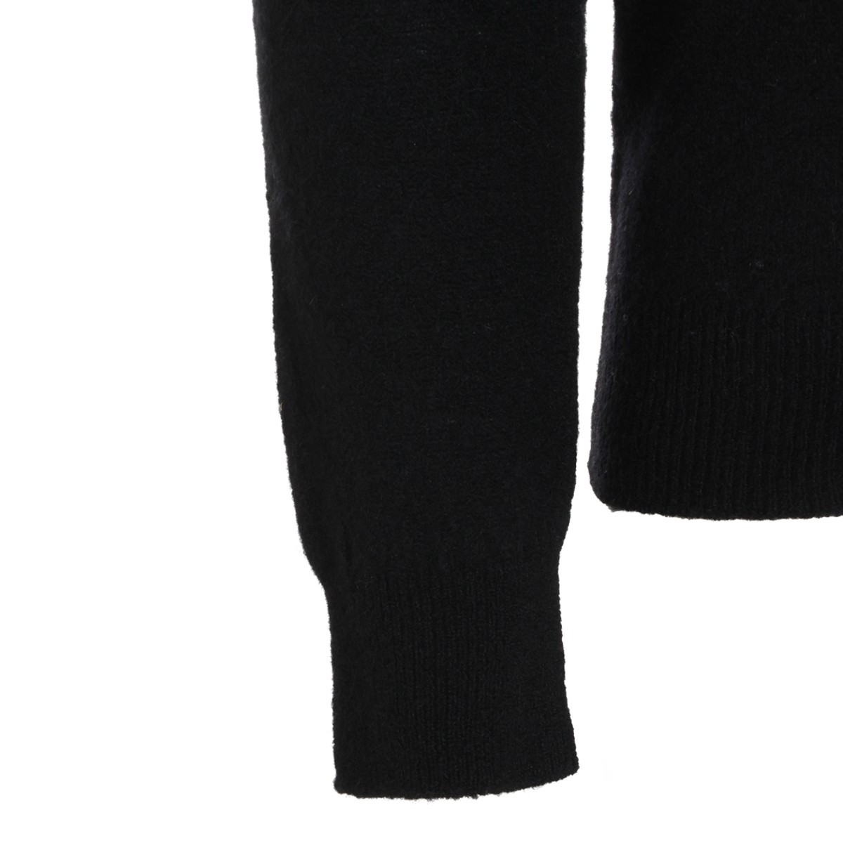 BLACK WOOL KNITWEAR