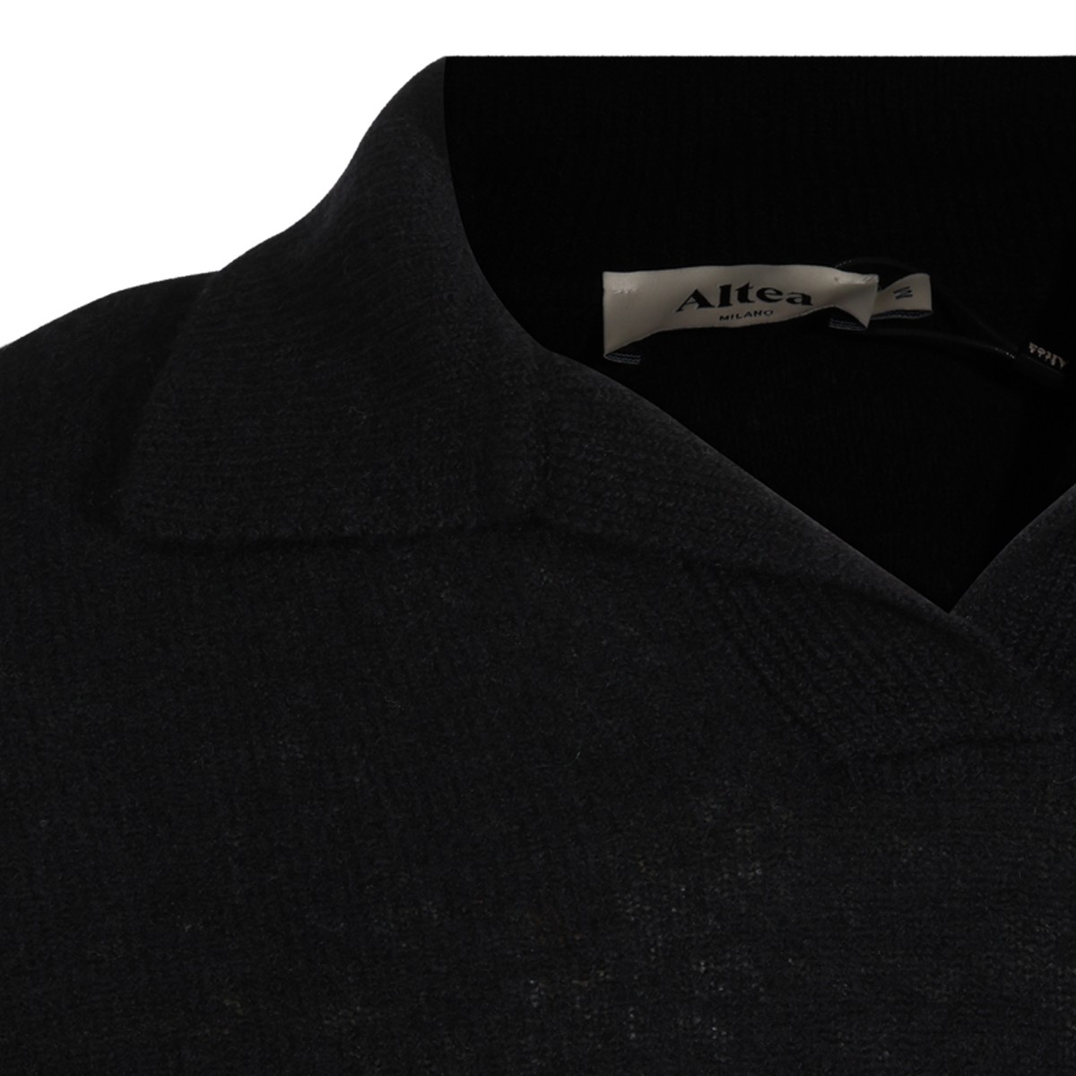 BLACK WOOL KNITWEAR