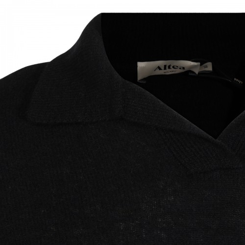 BLACK WOOL KNITWEAR