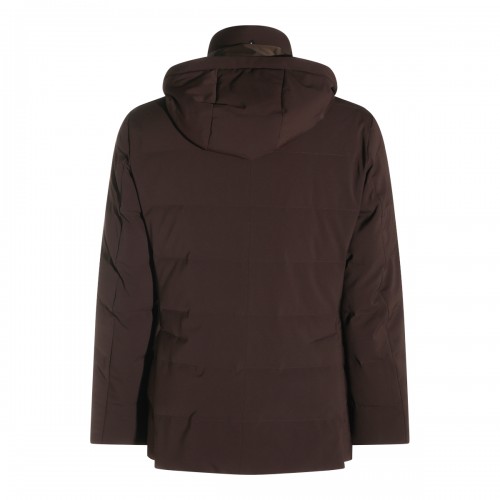 COFFEE PUFFER DOWN JACKET