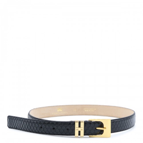 BLACK SLIM BELT