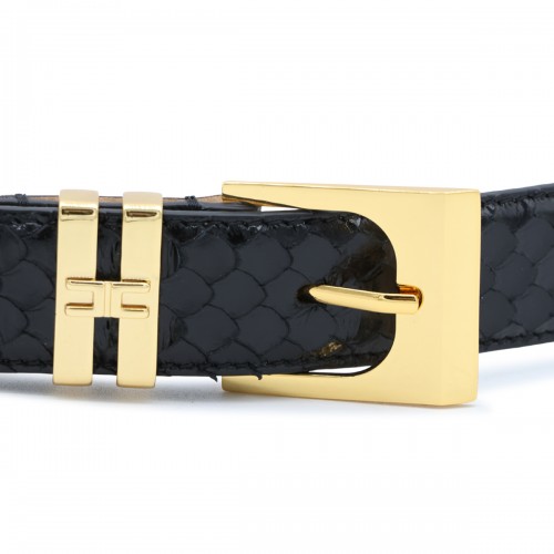BLACK SLIM BELT