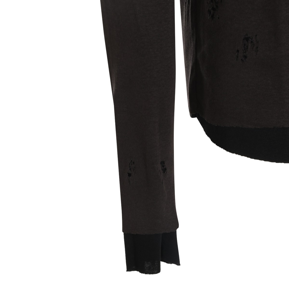 COLD BROWN COTTON T-SHIRT