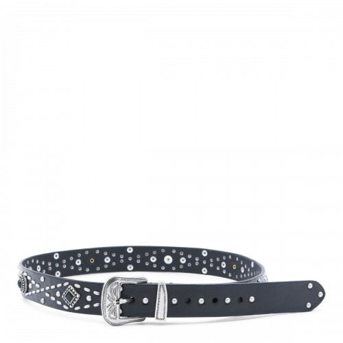 BLACK LEATHER BELT