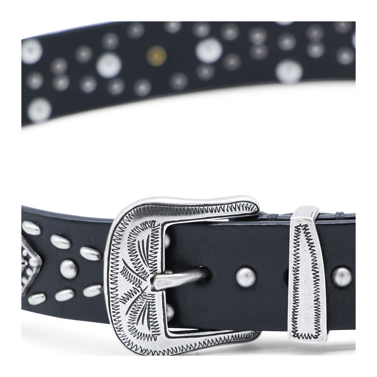 BLACK LEATHER BELT