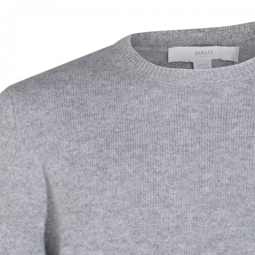 GREY CASHMERE KNITWEAR