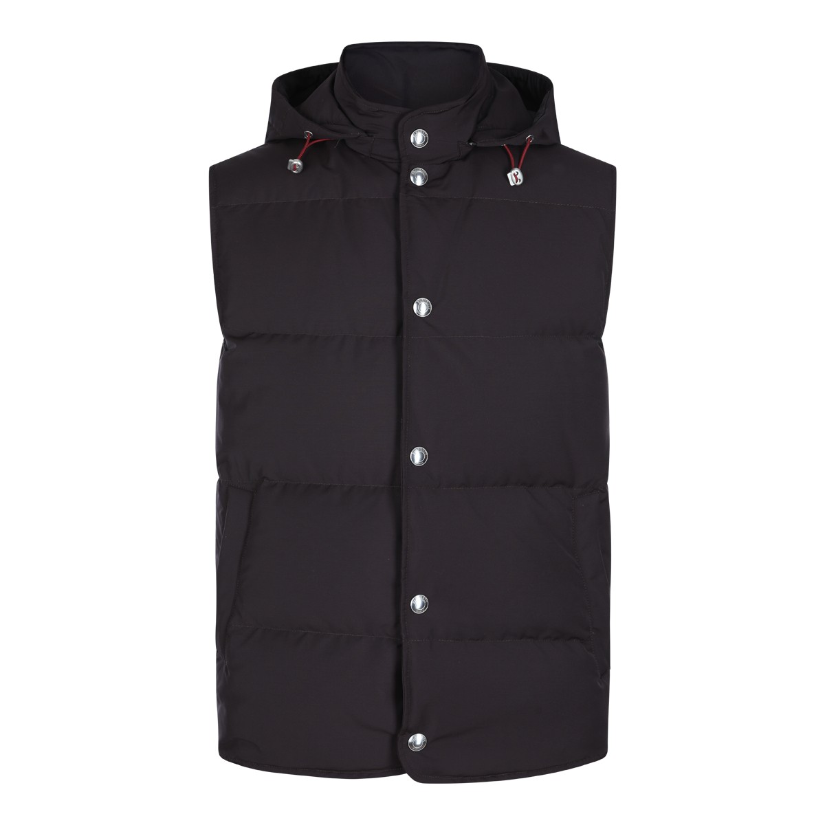 BORDEAUX WOOL VEST DOWN JACKET