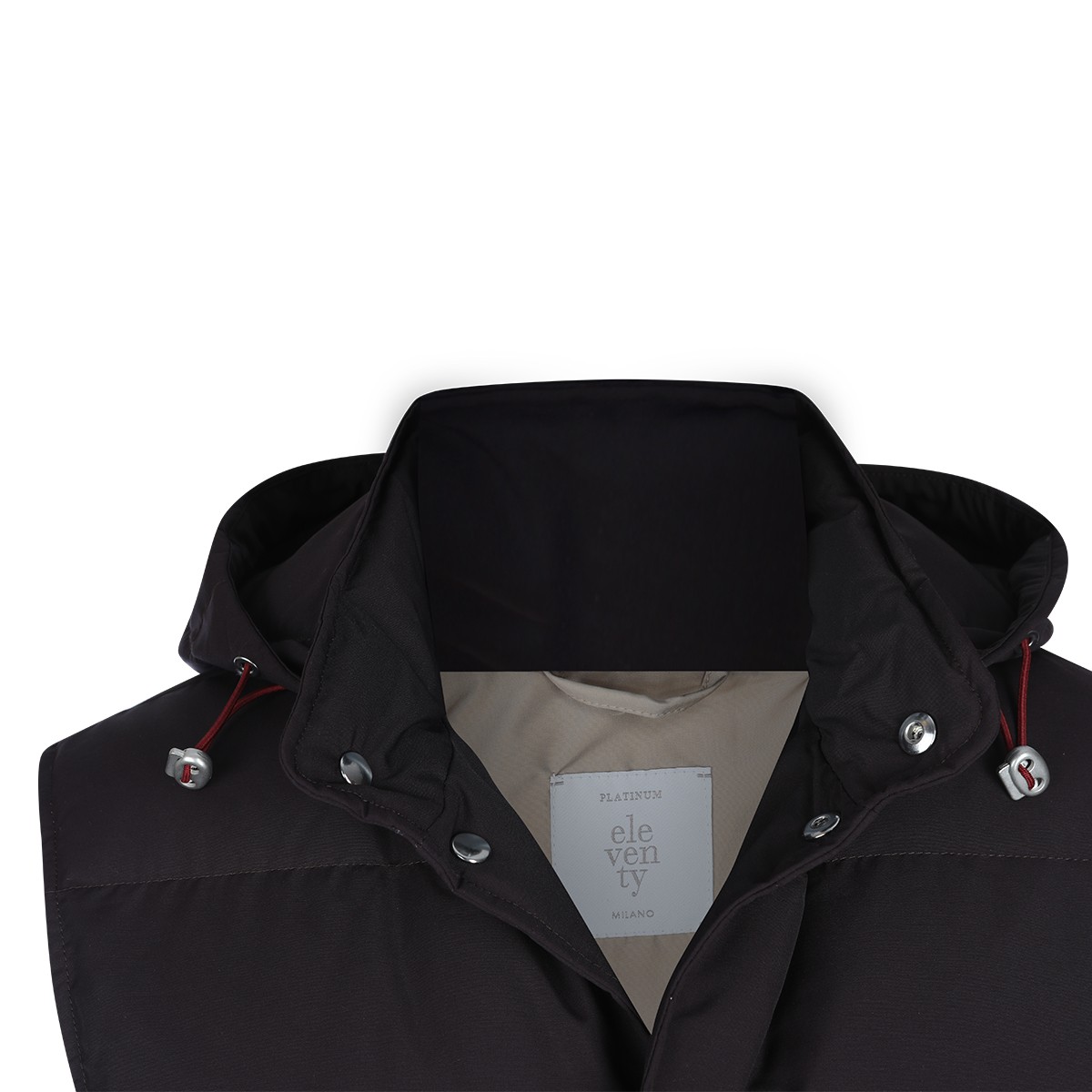BORDEAUX WOOL VEST DOWN JACKET