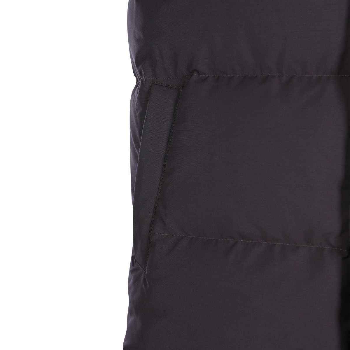 BORDEAUX WOOL VEST DOWN JACKET