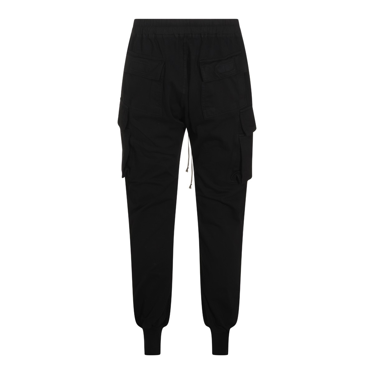 BLACK COTTON MASTODON CUT PANTS