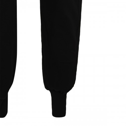 BLACK COTTON MASTODON CUT PANTS