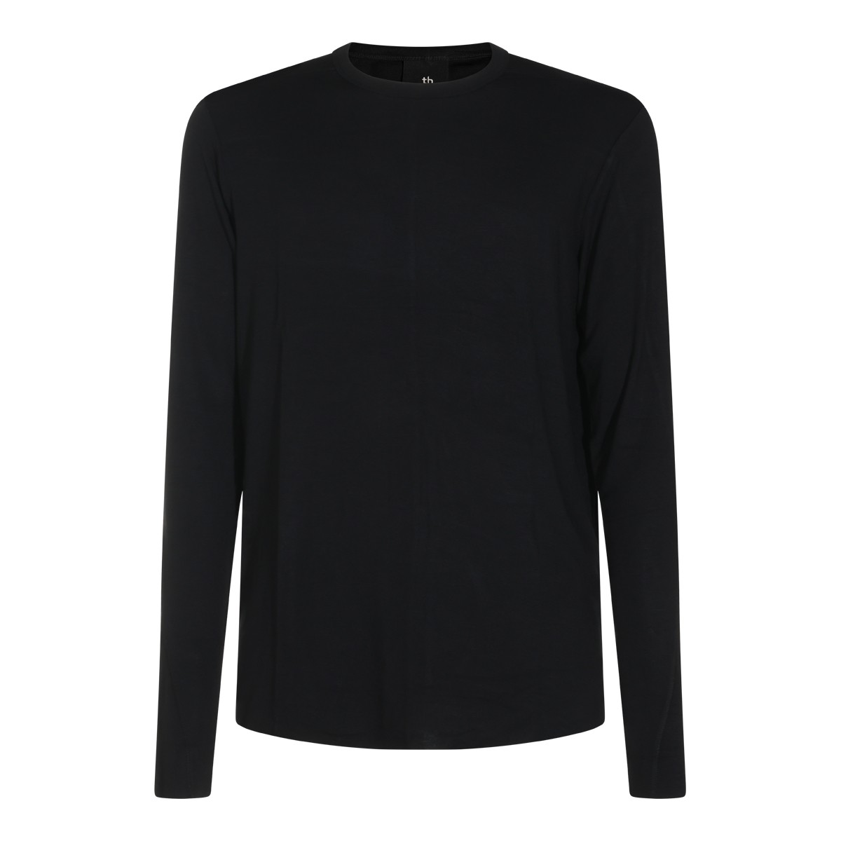 BLACK CASHMERE BLEND T-SHIRT