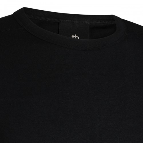 BLACK CASHMERE BLEND T-SHIRT