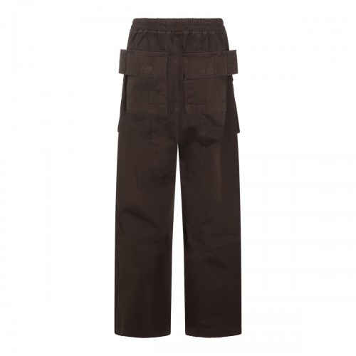 DARK DUST COTTON CREATCH WIDE CARGO PANTS