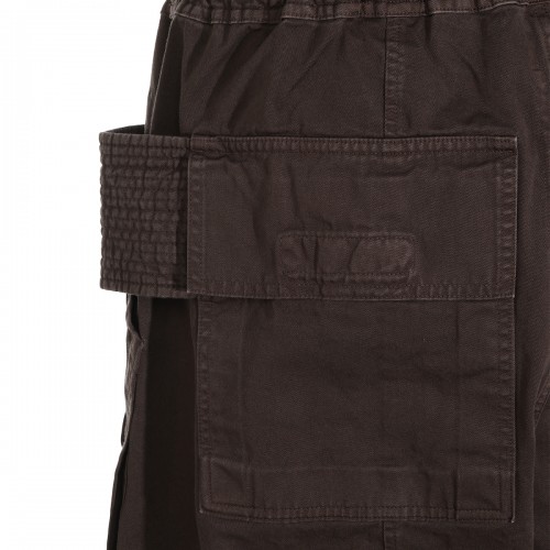 DARK DUST COTTON CREATCH WIDE CARGO PANTS
