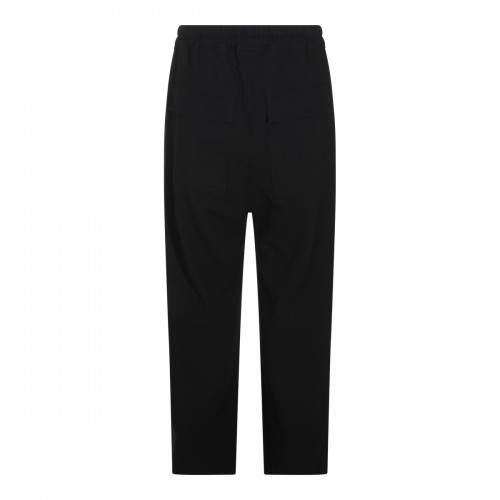 BLACK COTTON STRETCH PANTS