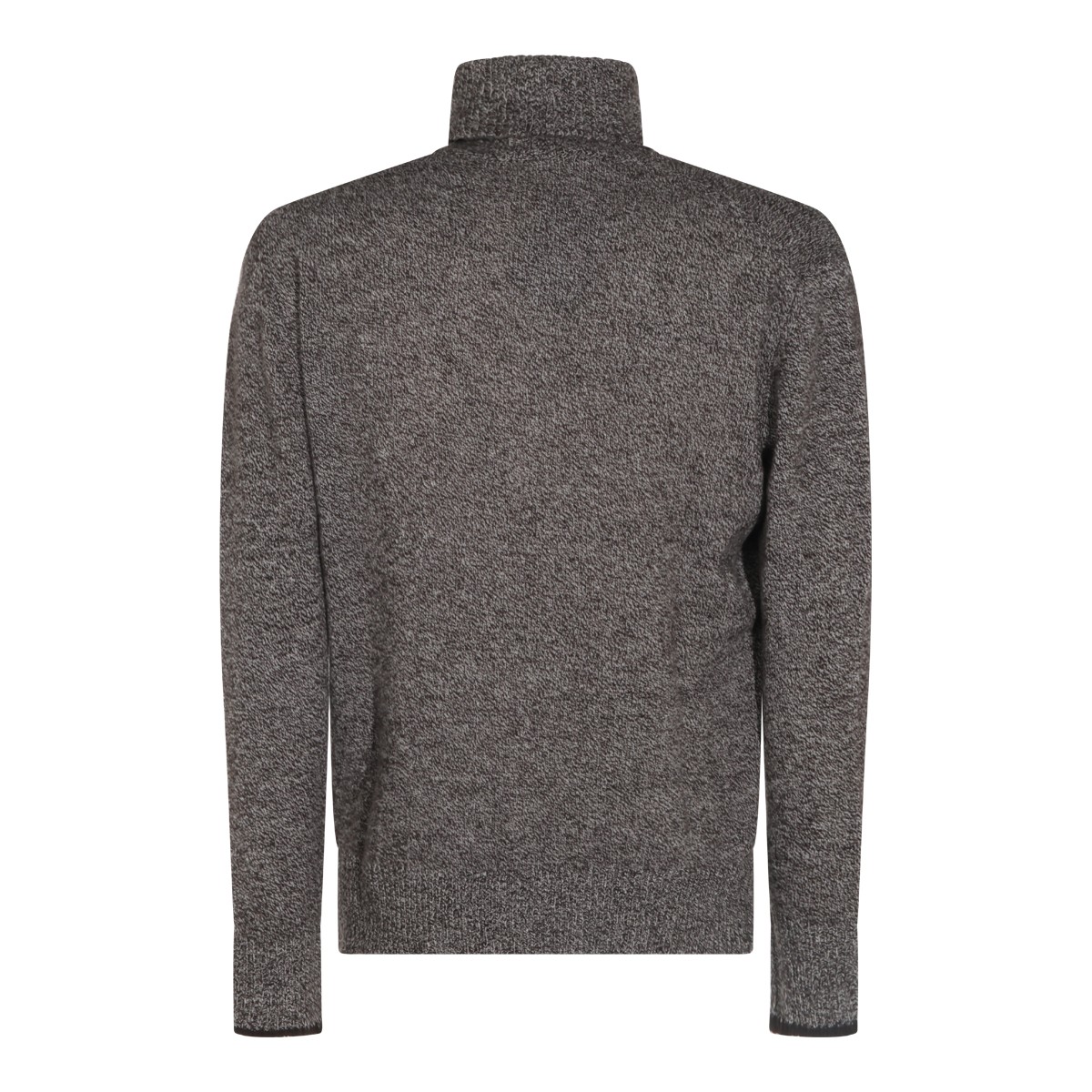 BROWN WOOL KNITWEAR