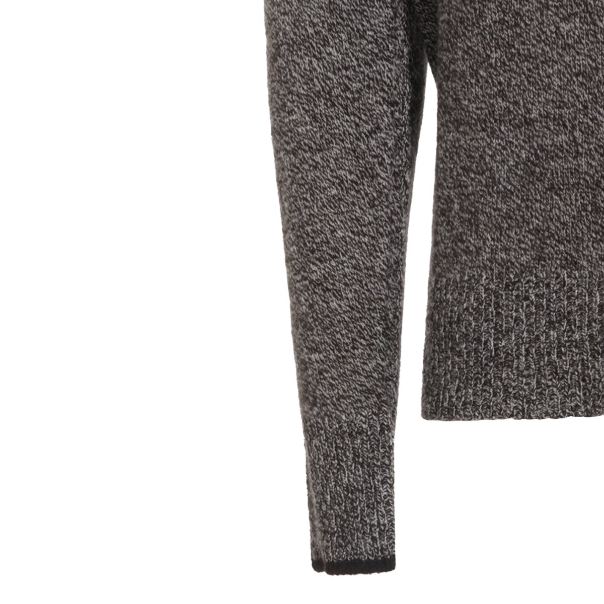 BROWN WOOL KNITWEAR