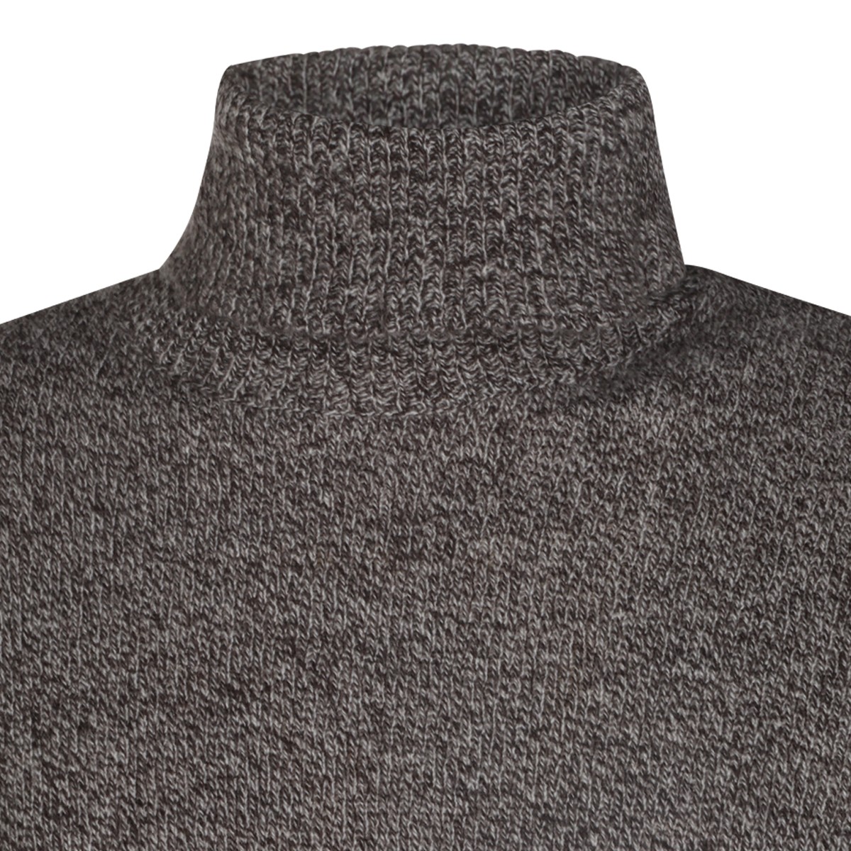 BROWN WOOL KNITWEAR