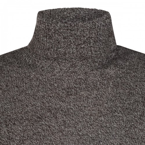 BROWN WOOL KNITWEAR