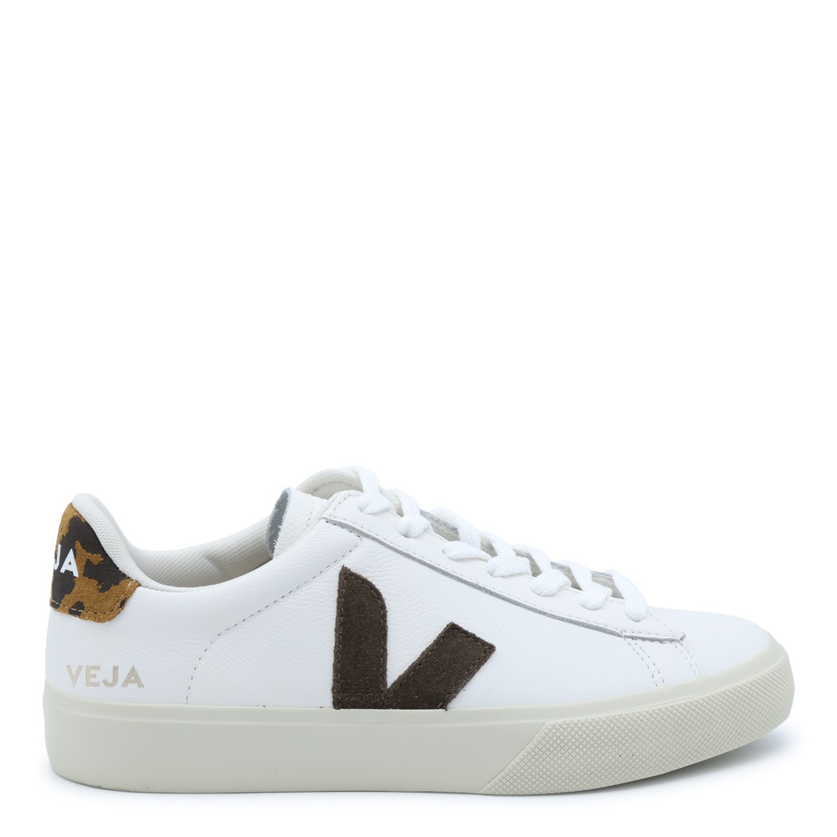 WHITE AND CAMEL CAMPO SNEAKERS