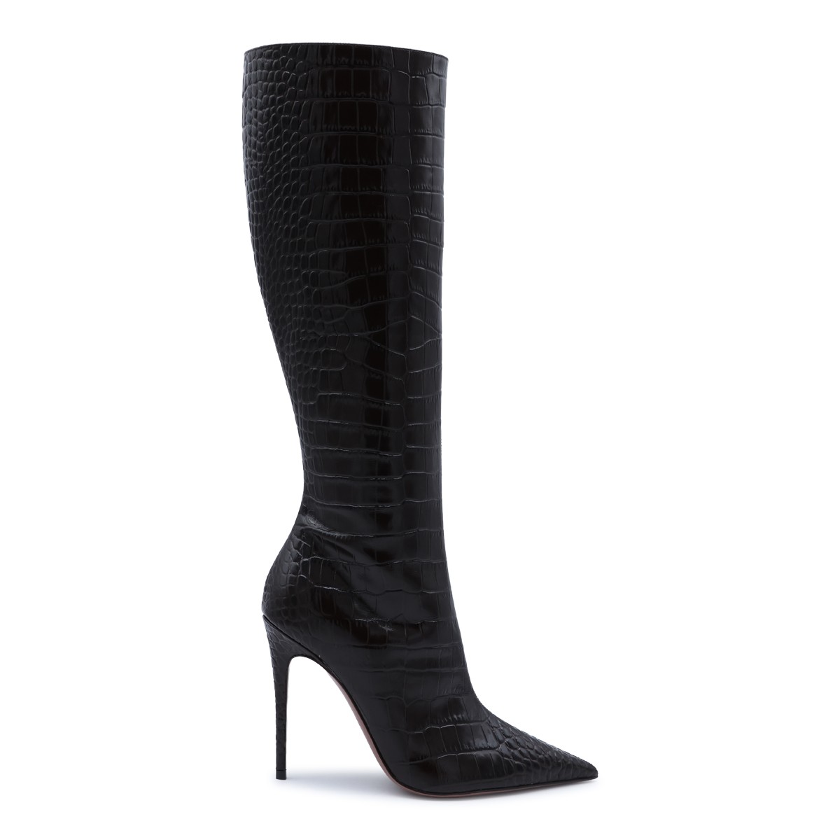 EBONY LEATHER VERA BOOTS 