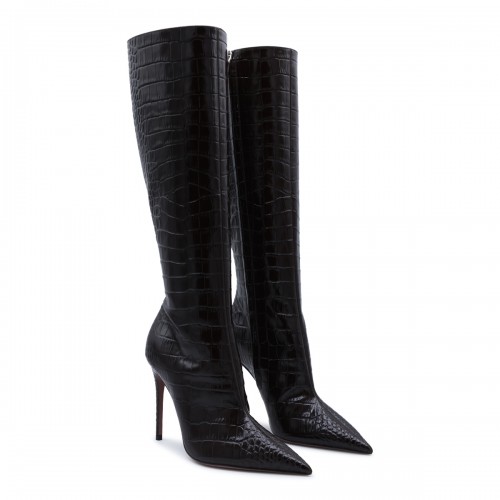 EBONY LEATHER VERA BOOTS  2