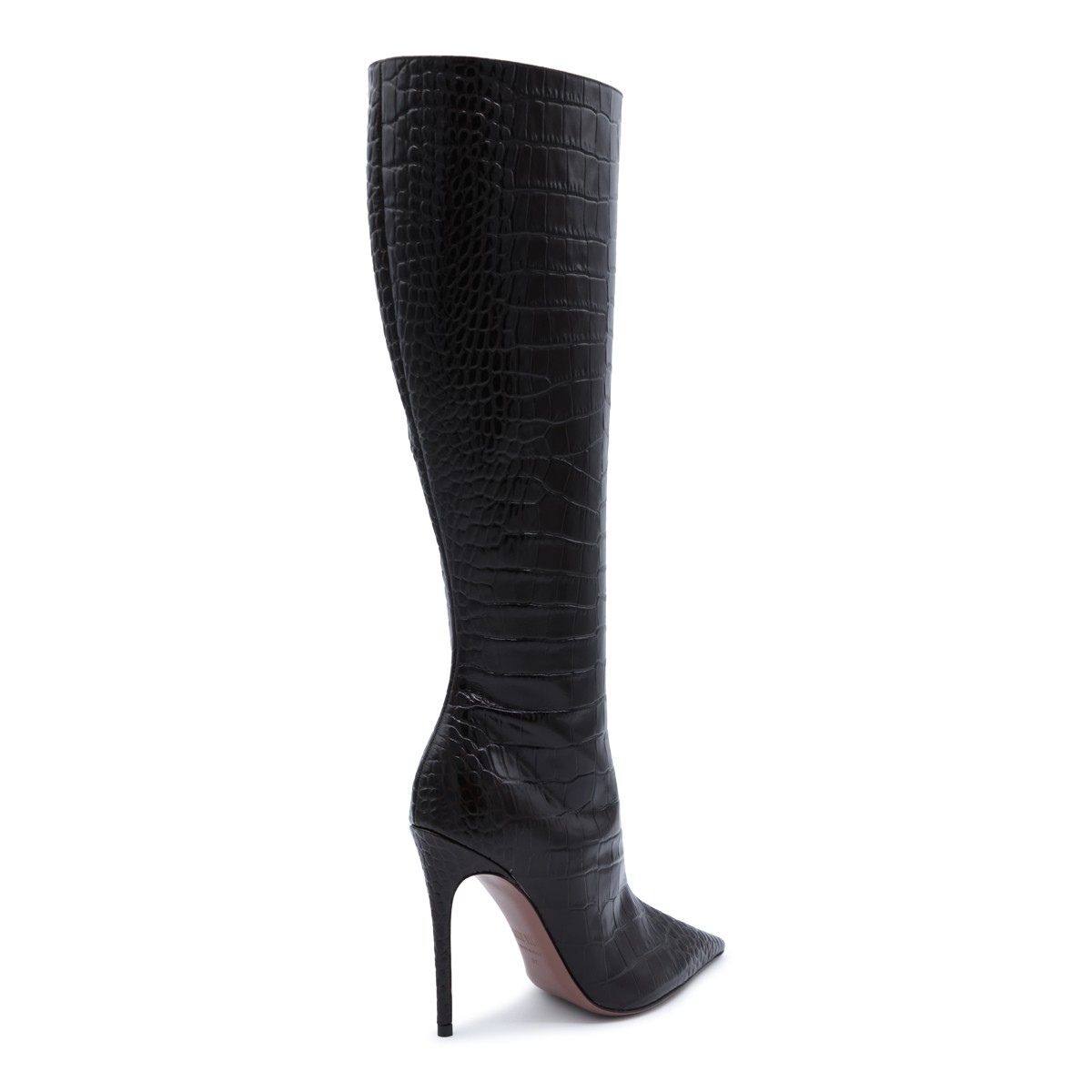 EBONY LEATHER VERA BOOTS 