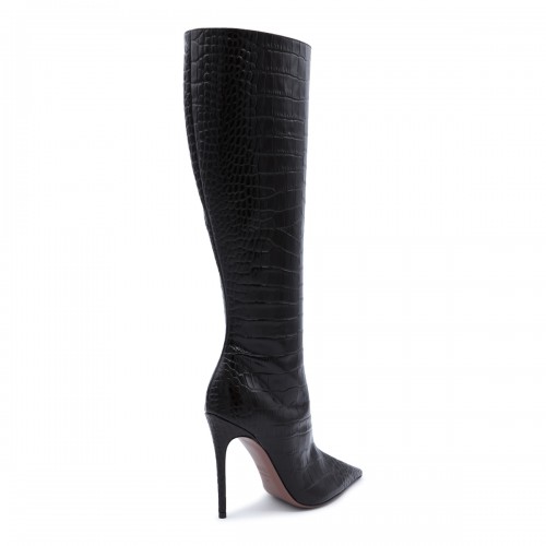 EBONY LEATHER VERA BOOTS 