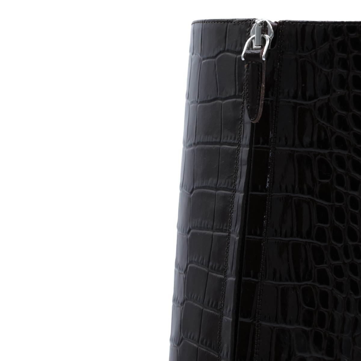 EBONY LEATHER VERA BOOTS 