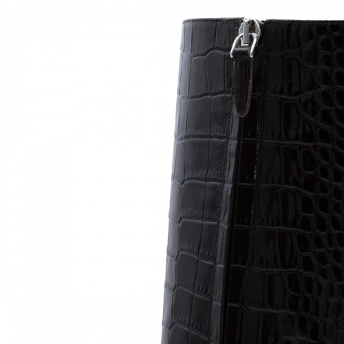 EBONY LEATHER VERA BOOTS 