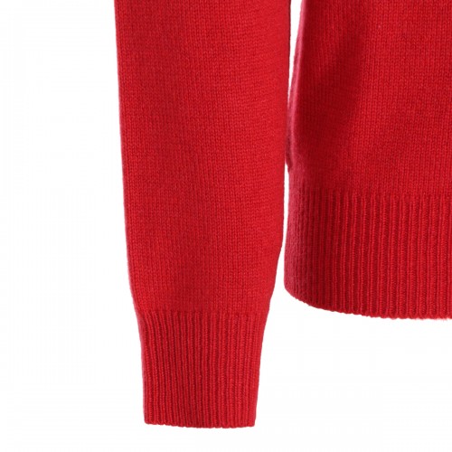 RED CASHMERE KNITWEAR