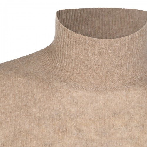 BEIGE WOOL KNITWEAR