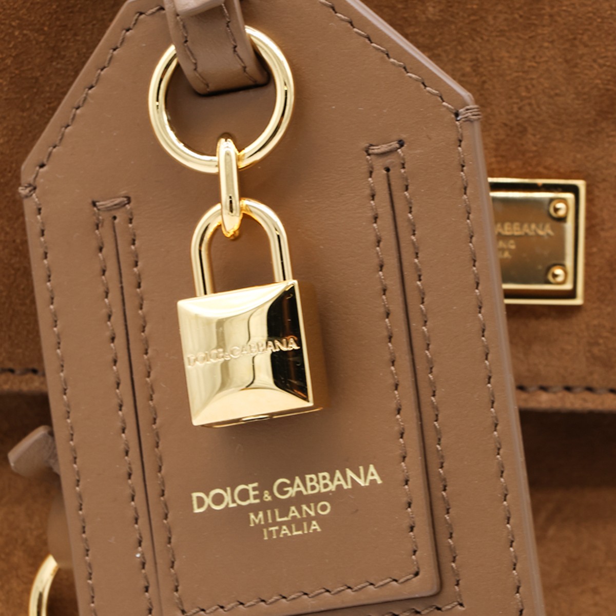 CAMEL LEATHER TOP HANDLE BAG